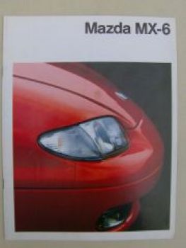 Mazda MX-6 Prospekt Januar 1992 Rarität GE6