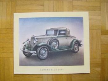 Oldsmobile 1932 Kunstdruck Rarität