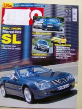 Auto Zeitung 17/2001 Mini Cooper, E46 Cabrio, R230,Lupo 3L TDI