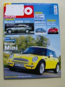 Auto Zeitung 12/2001 BMW Mini, E65,325ti Compact E46