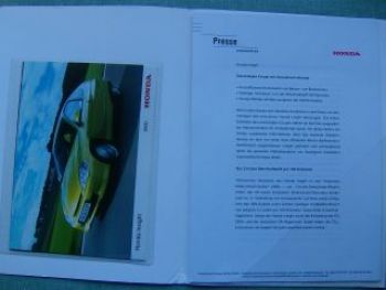 Honda Insight Pressemappe 2000 +Fotos