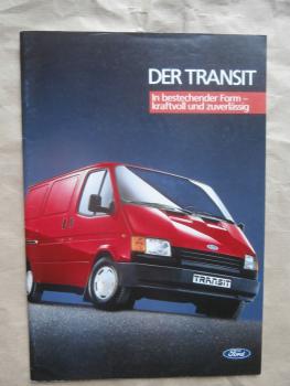 Ford Transit FT80 FT100 FT120 FT100L FT 130 FT160 FT190 Kasten Kombi Bus Pritsche Doka Fahrgestell Kabine 11/1985