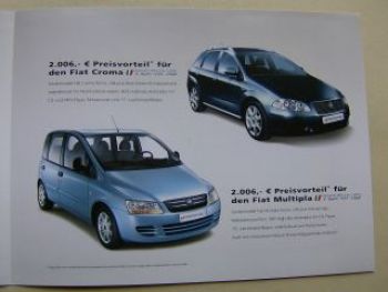 Fiat Croma Idea Stilo Multipla Torino Prospekt  April 2006
