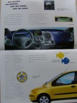 Fiat Multipla Ravenna Sonderprospekt September 2001 NEU