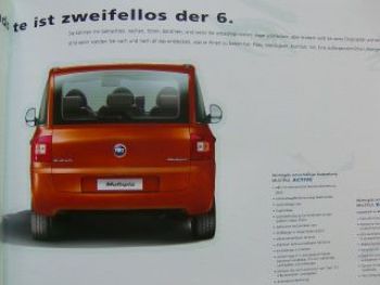 Fiat Mulitpla 2007 Prospekt Februar 2007 NEU