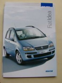 Fiat Idea Prospekt Januar 2004 +Preisliste NEU