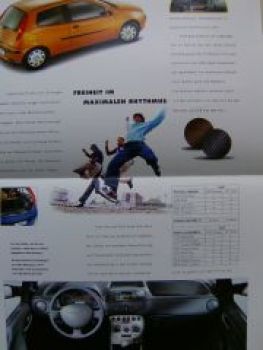 Fiat Punto Go! Prospekt Juli 2001 NEU