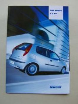 Fiat Punto 1.2 8V Prospektblatt September 2002 NEU