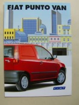 Fiat Punto Van 55 TD60 Dänemark Prospekt Juni 1997 NEU