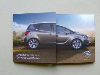 Opel Meriva neues Modell Vorabinformation +Notizblätter NEU