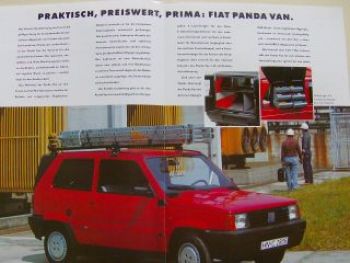 Fiat Panda Van Der Spar-Transporter Prospekt NEU