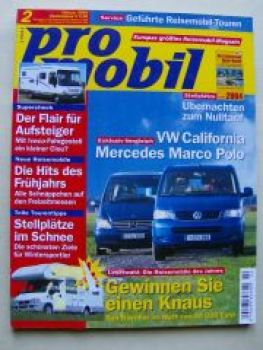 pro mobil 2/2004 VW California T5, Mercedes Marco Polo