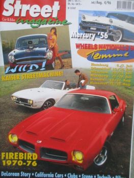 Street magazine 4/1996 Firebird 1970-1976,DeLorean Story,Mercury 1956, GMC Pickup