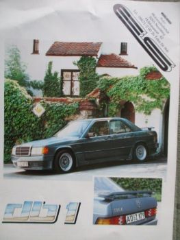 es db1 Mercedes Benz190E W201 Tuning Zubehör Prospekt+Preise