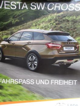 Lada Vesta SW Cross Großformat Hochformat Poster