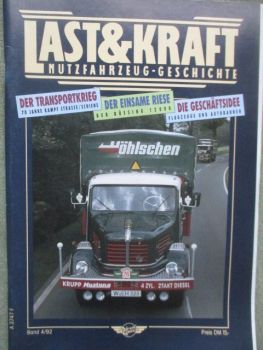 Last & Kraft 4/1992 Büssing Typ 12000 von 1951,MAN 635 L1,MAN 515 LI