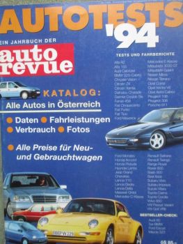 auto revue Autotests 1994 Tests & Fahrberichte