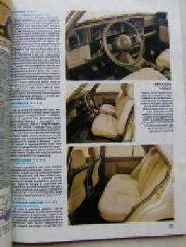 Quattroruote 1985 Alfa Romeo 75 20 TD,R5, Peugeot 205