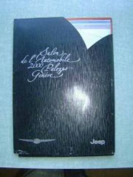Chrysler Jeep Pressemappe Genf 2000 PT Cruiser Voyager 300M Sebr