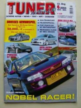 euro tuner Magazin 6/2003 Heidl Porsche 996,Impreza,323Ci E46