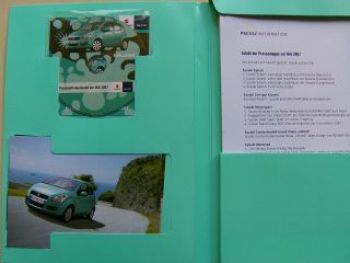 Suzuki Spalsh Pressemappe IAA 2007 +CD +Fotos