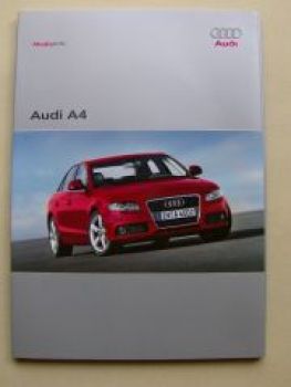 Audi A4 Pressemappe September 2007 +Fotos +CD B8