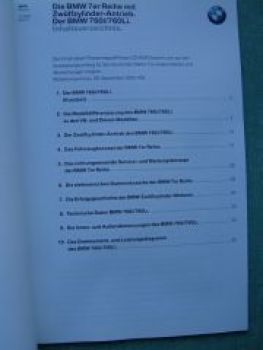 BMW Pressemappe 7er Limousine E65 E66 760i Li 2002 Vorstellung