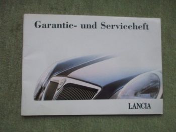 Lancia Garantie- und Serviceheft 1/2002