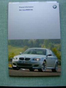 BMW Pressemappe Neue M5 E60 V10 2004 Rarität!