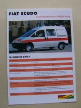 Fiat Scudo Krankentransportfahrzeug Prospekt