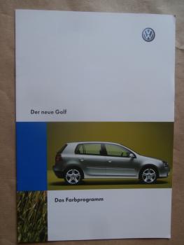VW Golf IV (1J1) Farbprogramm +Polster +Alcantara Prospekt  Juli 2003