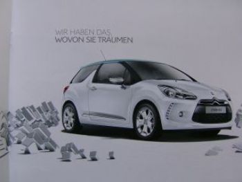 Citroen DS3 Prospekt September 2009 NEU