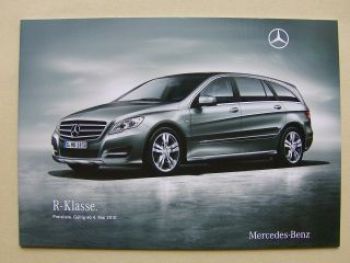 Mercedes Benz Preisliste R-Klasse BR251 4.Mai 2010