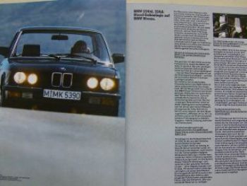 BMW die Dynamik des Fortschritts März 1986 E30 E28 E23 E24