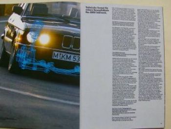BMW die Dynamik des Fortschritts März 1986 E30 E28 E23 E24