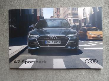 Audi A7 Sportback Typ 4K 45TFSI 180kw +quattro 40TDI 150kw 45TDI 170kw 50TDI 210kw Prospekt 12/2018