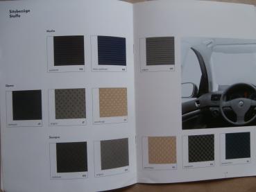 VW Golf IV (1J1) Farbprogramm +Polster +Alcantara Prospekt  Juli 2003