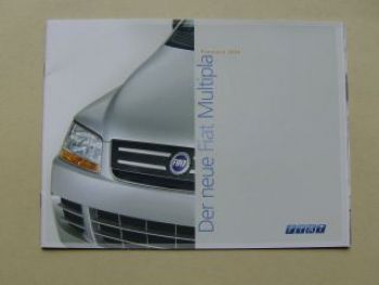 Fiat Multipla Premiere 2004 Prospekt April 2004 NEU