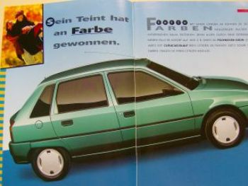 Citroen AX Prospekt Juli 1995 Rarität