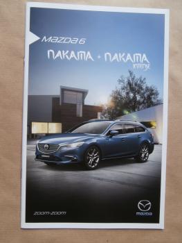 Mazda 6 Nakama +Intense Prospekt August 2016 NEU