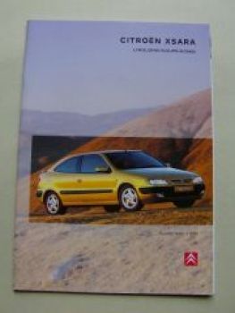 Citroen Xsara Limousine/Coupè/Kombi September 1998