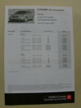 Citroen C5 Limousine 8.August 2002 NEU