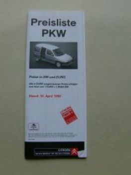 Citroen PKW 10. April 1999 NEU