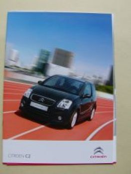 Citroen C2 Prospekt Juli 2009 +Preisliste +Edition 90 Jahre