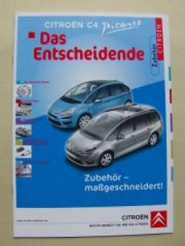 Citroen C4 Picasso Zubehör Prospekt Oktober 2008 NEU
