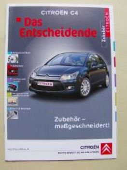 Citroen C4 Zubehör Prospekt Oktober 2008 NEU