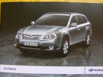 Subaru Outback Prospekt September 2009 +Preisliste NEU