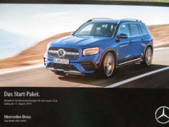 Mercedes Benz GLB X247 180d 200d 220d 200 +250 Starter Paket August 2019