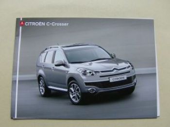 Citroen C-Crosser Prospekt Mai 2007 +Preisliste NEU