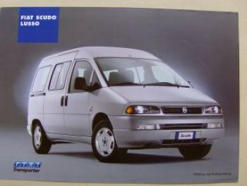 Fiat Scudo Lusso Prospektblatt Juni 2002 Rarität